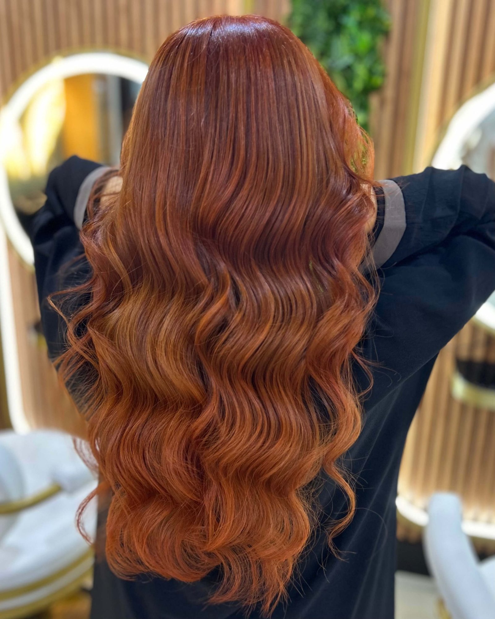 Copper hair colour at Ivy Doha